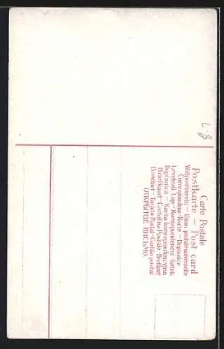 AK Dicker Mann mit Bierkrug