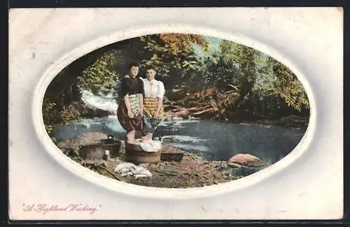 AK Highland Washing, Waschfrauen