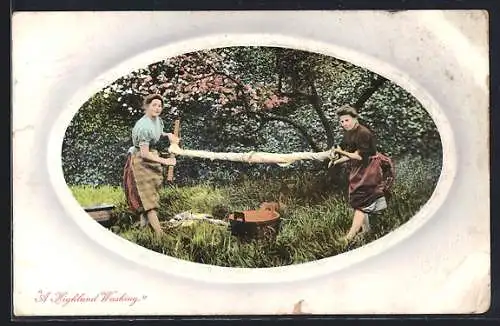 AK Highland Washing, Waschfrauen