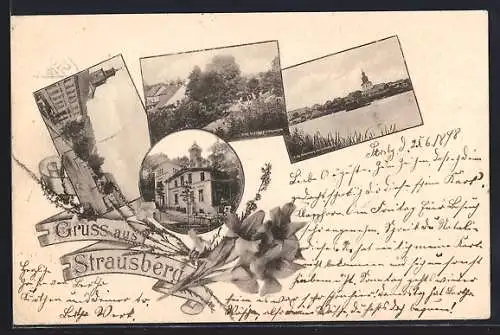 AK Strausberg, Strassenpartie und Wasserblick