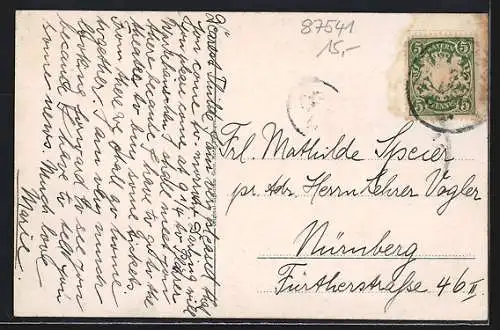 AK Bad Oberdorf, Teilansicht, Gasthof und Pension z. Steinadler, Bes. Joh. Batzer