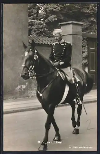 AK Kongen von Baden til Hest