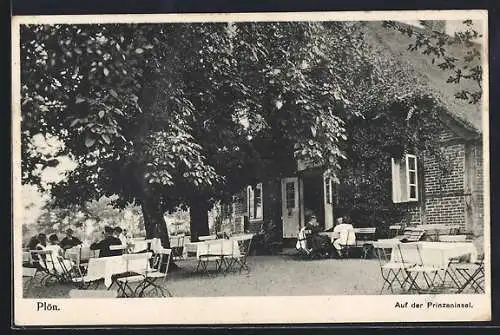 AK Plön, Restaurant Bauernschänke, Nieders. Bauernhaus a. d. 16. Jahrhundert, Inh. Jurgen Jwersen