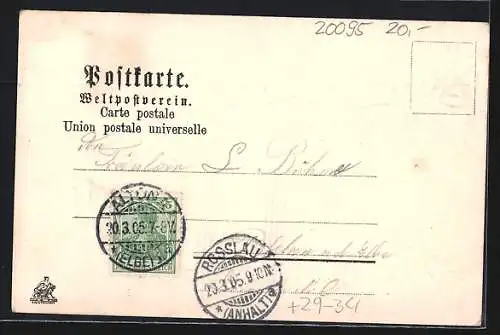 Passepartout-Lithographie Hamburg-Neustadt, Stadt-Theater dargestellt auf Holz