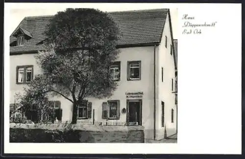 AK Bad Orb, Hotel-Pension Döppenschmitt, Jössertorstrasse 15