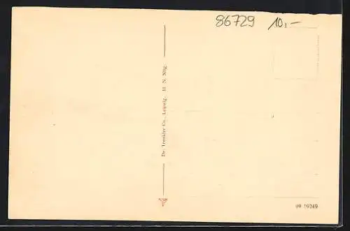 AK Oettingen, Strassenpartie mit Blick zum Tor