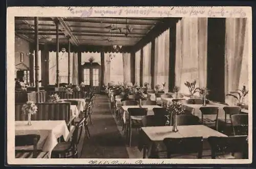 AK Braunschweig, Gasthaus Holst`s Garten, Wolfenbütteler Strasse 48, Innenansicht