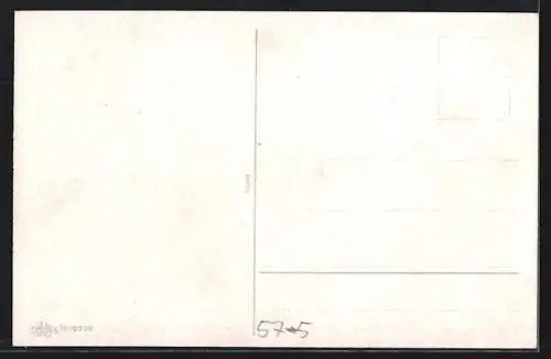 AK Fliegenpilze mit Kleeblättern in einem Hufeisen