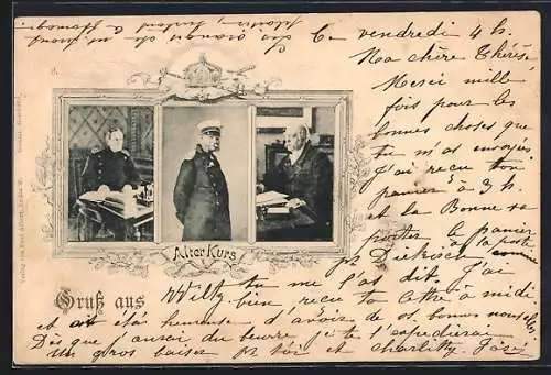 AK Alter Kurs, Fürst Otto von Bismarck am Schreibtisch