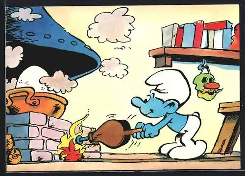 AK Schlumpf heizt den Ofen an, Comic