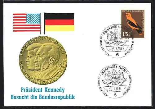 AK Präsident der USA Kennedy besucht die BRD, Konrad Adenauer