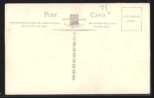 Künstler-AK sign. F. Macleoy: Backelor liest im Club Zeitung, Ehemann schrubbt den Boden