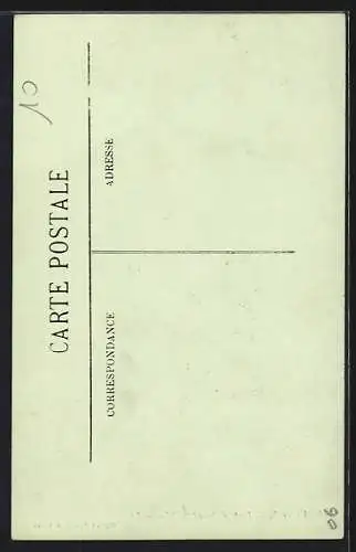 AK Vence, Porte d`Orient avec un homme et un âne dans une rue pavée