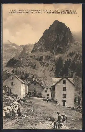 AK Saint-Martin-Vésubie, La Madone de Fenestre (alt. 1904 m), Excursion à la Madone