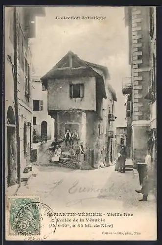 AK Saint-Martin-Vésubie, Vieille Rue de la Vallée de la Vésubie
