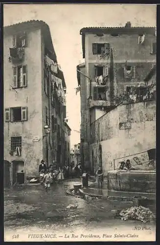 AK Nice, La Rue Providence, Place Sainte-Claire im Vieux-Nice