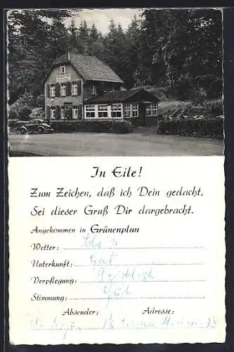 AK Grünenplan, Waldgaststätte Roter Fuchs von R. Lämmel