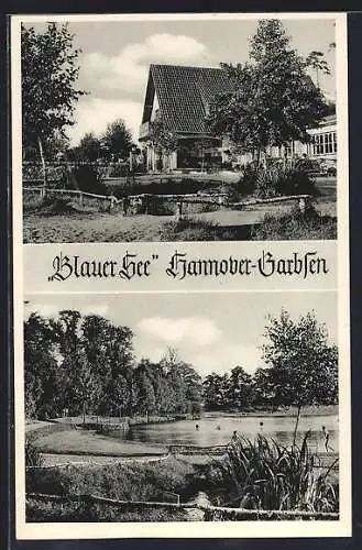AK Hannover-Garbsen, Rasthaus und Strandbad Blauer See