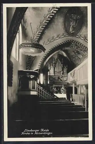 AK Meinerdingen /Lüneburger Heide, Kirche, Innenansicht