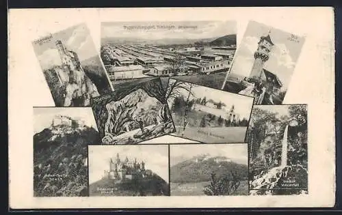 AK Teck, Truppenübungsplatz Münsingen, Lichtenstein, Nebelhöhle und Hohenzollern