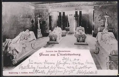 AK Berlin-Charlottenburg, Inneres des Mausoleums