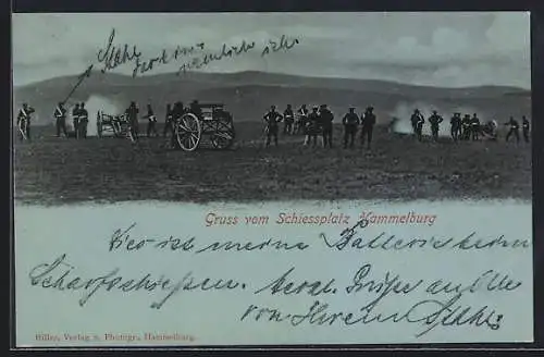 AK Hammelburg, Soldaten mit Kanonen auf dem Schiessplatz