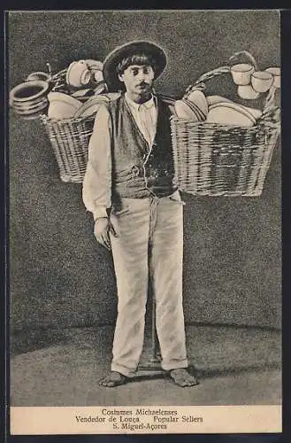 AK Costumes Michaelenses, Vendedor de Louca, S. Miguel-Acores