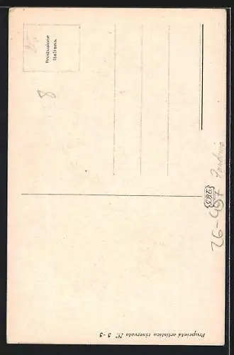 Künstler-AK A. Zandrino: Maskierter küsst Frau mit Laterne