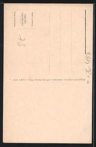 Künstler-AK A. Zandrino: Pierrot und junge Dame