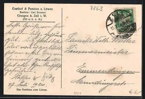 AK Gresgen, Gasthaus und Pension zum Löwen