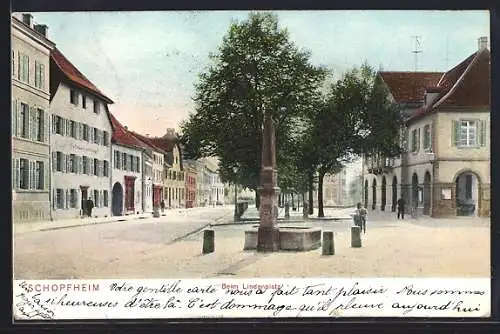 AK Schopfheim, Brunnen beim Lindenplatz