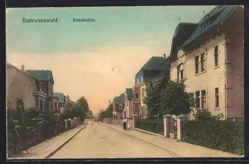 AK Radevormwald, Partie in der Bahnhofstrasse