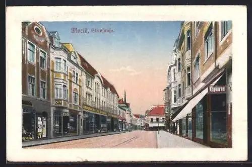 AK Moers, Café und Möbelhaus in der Steinstrasse