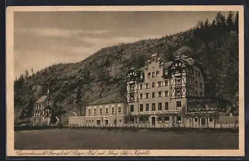 AK Kiefersfelden, Hotel Bayrischer Hof mit König Otto Kapelle