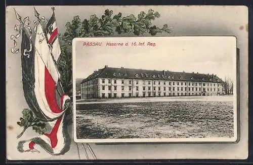 AK Passau, Kaserne des 16. Inf.-Reg.