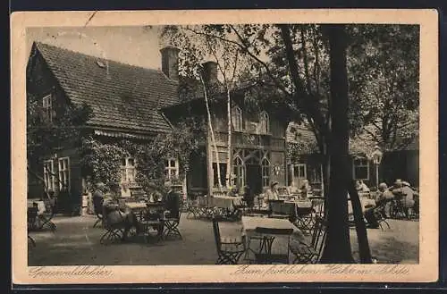 AK Lehde i. Spreewald, Gasthaus Zum fröhlichen Hecht