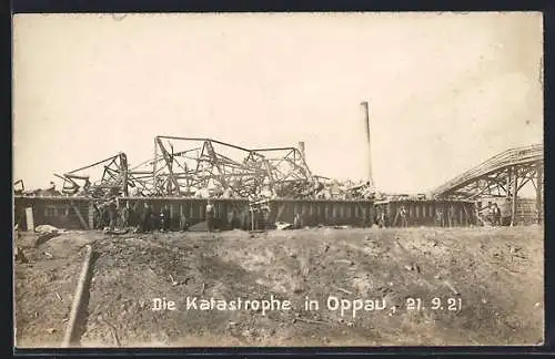 AK Oppau, Die Trümmer nach der Explosion am 21.9.21