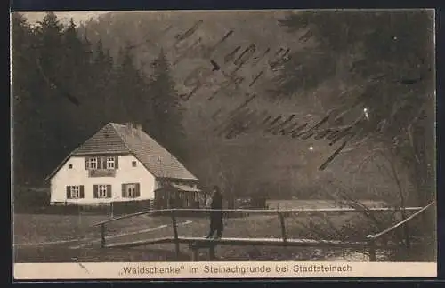 AK Stadtsteinach, Gasthaus Waldschänke im Steinachgrunde