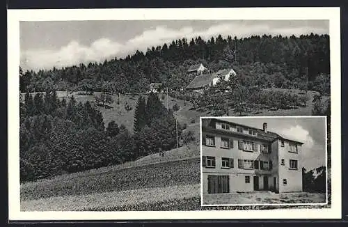 AK Althütte über Backnang, Pension Voggenhof b. Ebnisee, Bes. Wilh. Strohbeck