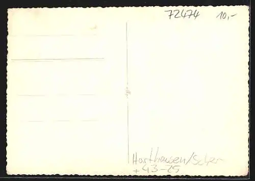 Foto-AK Harthausen /Scher, Musiker auf einem Sängerfest