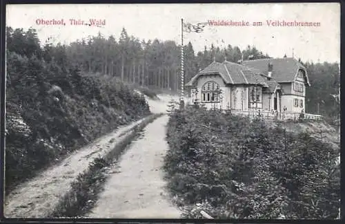 AK Oberhof /Thür. Wald, Gasthaus Waldschenke am Veilchenbrunnen