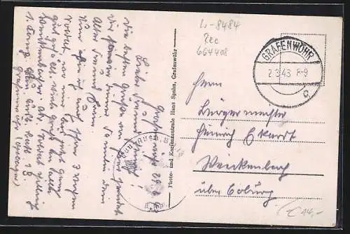 AK Grafenwöhr, von Epp-Strasse, Atelier Spahn