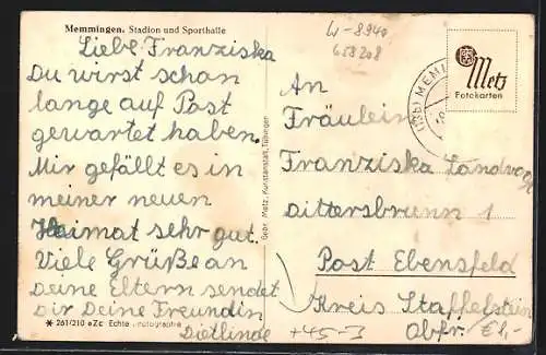 AK Memmingen, Stadion und Sporthalle