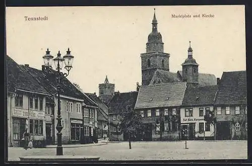 AK Tennstedt, Marktplatz & Kirche
