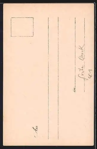 Künstler-AK Mann mit kaputter Kleidung zieht sich an, Freunderl Du musst heiraten!