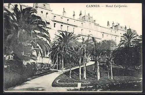 AK Cannes, Hôtel Californie et jardins luxuriants