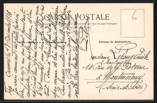 AK Cannes, Hôtel des Anglais entouré de verdure