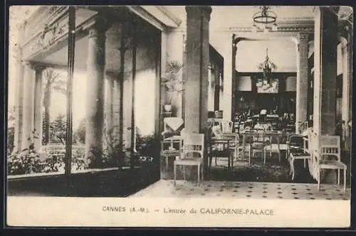 AK Cannes, L`entrée du Californie-Palace