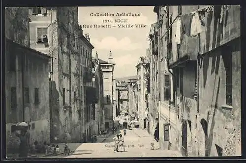 AK Nice, Rue Rosetti, Vieille Ville