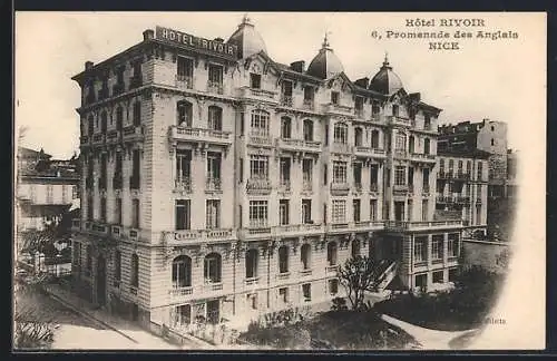 AK Nice, Hôtel Rivoir, 6 Promenade des Anglais